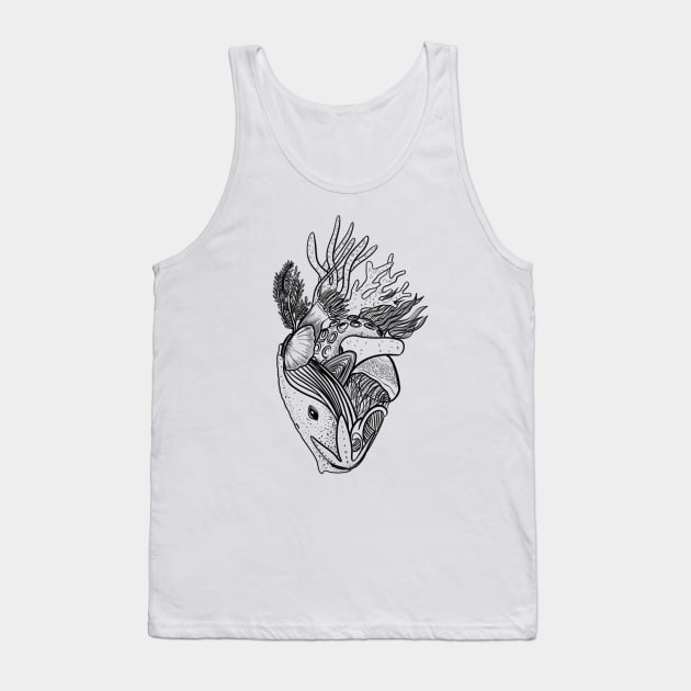 Ocean heart Tank Top by AshleyNikkiB